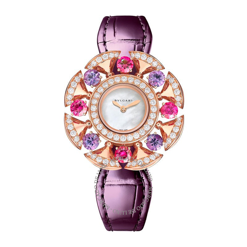 Relógio Divas Dream em Ouro Rosé Diamante ametista e rubelita rosa 33 mm - Mercado de Luxo - O Maior E-Commerce de Bens, Produtos e Serviços de Luxo do Brasil.