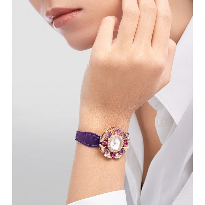 Relógio Divas Dream em Ouro Rosé Diamante ametista e rubelita rosa 33 mm - Mercado de Luxo - O Maior E-Commerce de Bens, Produtos e Serviços de Luxo do Brasil.