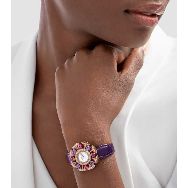 Relógio Divas Dream em Ouro Rosé Diamante ametista e rubelita rosa 33 mm - Mercado de Luxo - O Maior E-Commerce de Bens, Produtos e Serviços de Luxo do Brasil.