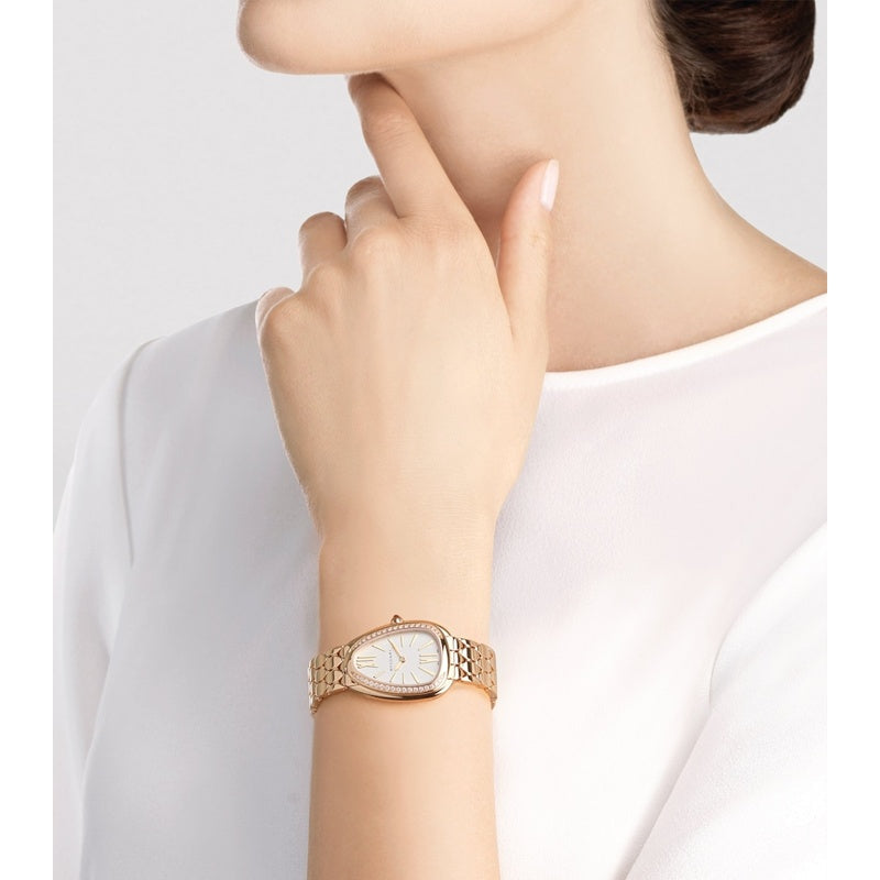 Relógio Serpenti Seduttori em Ouro Rosé e Diamante 33 mm - Mercado de Luxo - O Maior E-Commerce de Bens, Produtos e Serviços de Luxo do Brasil.