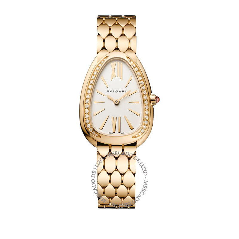 Relógio Serpenti Seduttori em Ouro Amarelo e Diamante 33 mm - Mercado de Luxo - O Maior E-Commerce de Bens, Produtos e Serviços de Luxo do Brasil.
