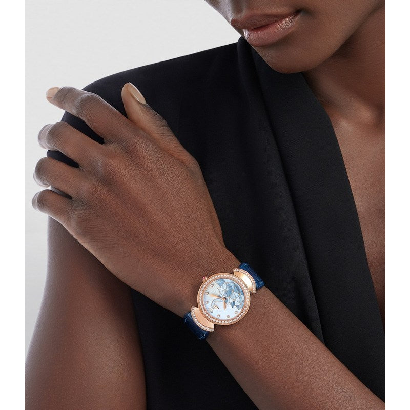 Relógio Divas Dream em Ouro Rosé e Diamantes 33 mm - Mercado de Luxo - O Maior E-Commerce de Bens, Produtos e Serviços de Luxo do Brasil.