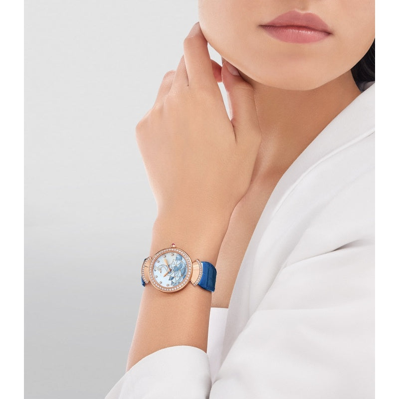 Relógio Divas Dream em Ouro Rosé e Diamantes 33 mm - Mercado de Luxo - O Maior E-Commerce de Bens, Produtos e Serviços de Luxo do Brasil.