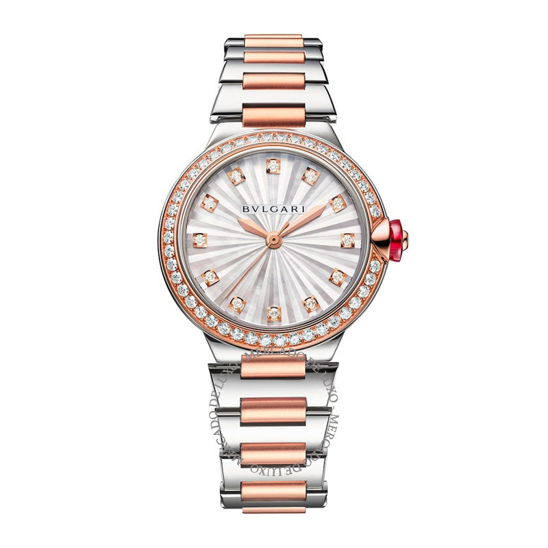 Relógio Lvcea em Ouro Rosé Aço Inoxidável e Diamante 33 mm - Mercado de Luxo - O Maior E-Commerce de Bens, Produtos e Serviços de Luxo do Brasil.