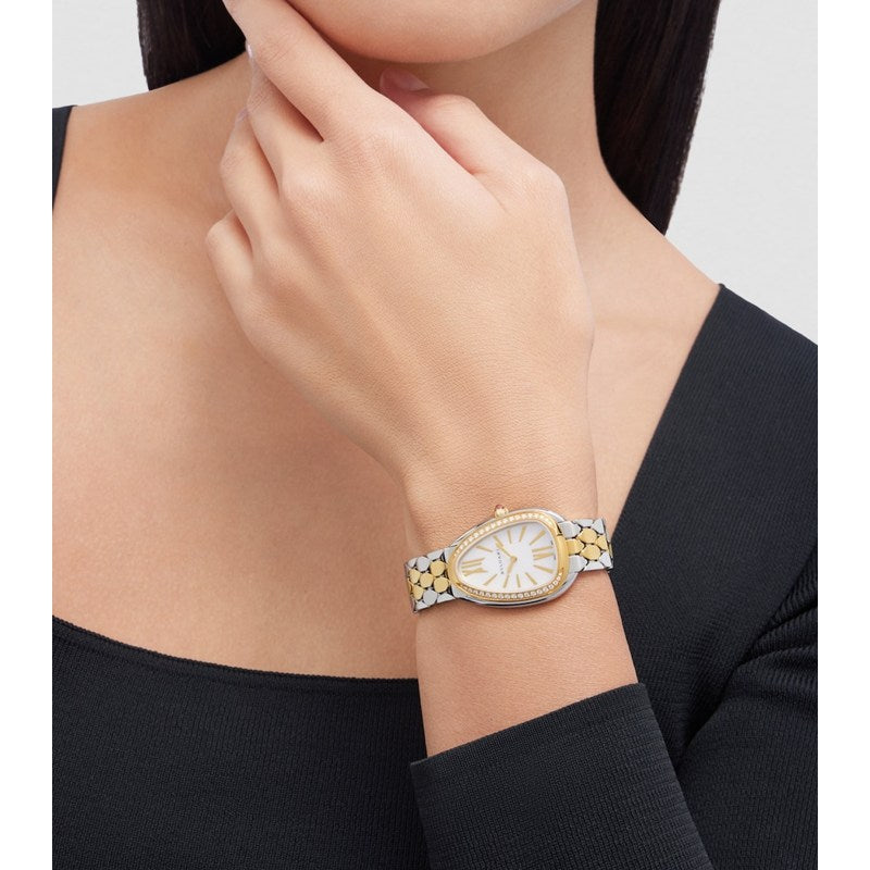 Relógio Serpenti Seduttori 33 mm em Ouro Amarelo Aço Inoxidável e Diamantes - Mercado de Luxo - O Maior E-Commerce de Bens, Produtos e Serviços de Luxo do Brasil.