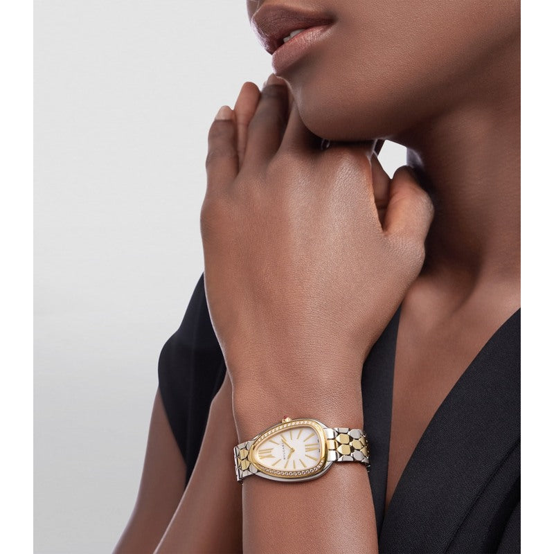 Relógio Serpenti Seduttori 33 mm em Ouro Amarelo Aço Inoxidável e Diamantes - Mercado de Luxo - O Maior E-Commerce de Bens, Produtos e Serviços de Luxo do Brasil.