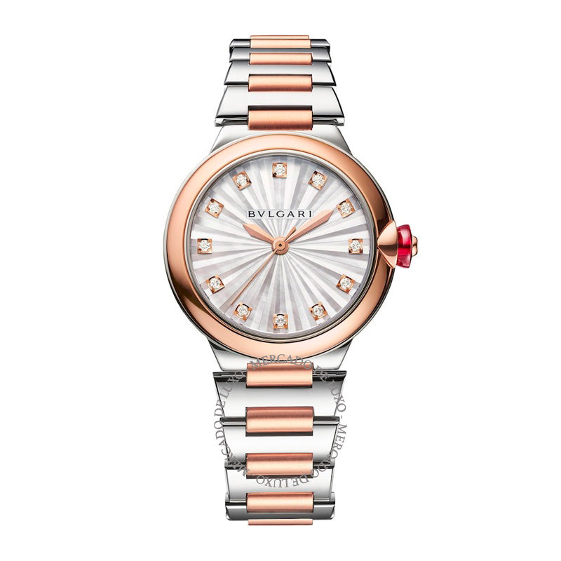 Relógio Lvcea em Ouro Rosé Aço Inoxidável e Diamante 33 mm - Mercado de Luxo - O Maior E-Commerce de Bens, Produtos e Serviços de Luxo do Brasil.