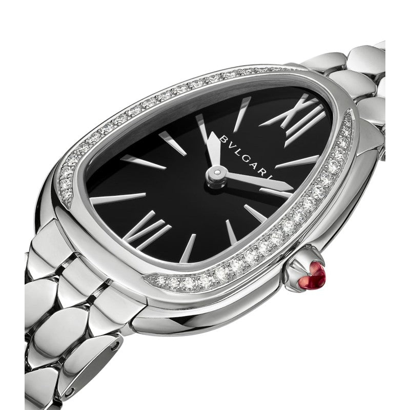 Relógio Serpenti Seduttori em Aço Inoxidável e Diamante 33 mm - Mercado de Luxo - O Maior E-Commerce de Bens, Produtos e Serviços de Luxo do Brasil.