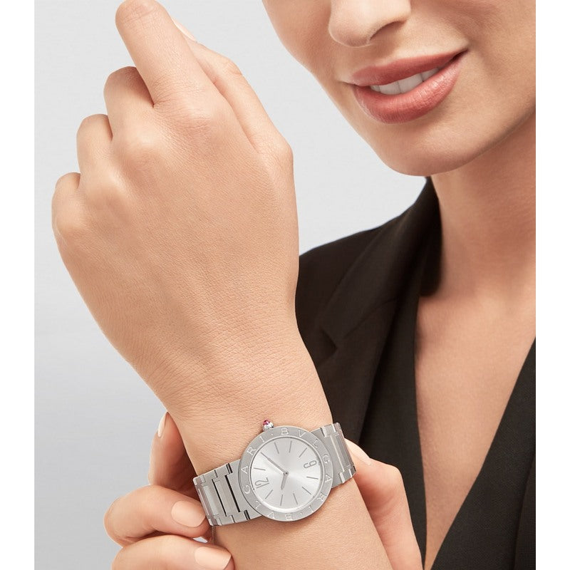 Relógio Bvlgari Bvlgari Lady em Aço Inoxidável 33 mm - Mercado de Luxo - O Maior E-Commerce de Bens, Produtos e Serviços de Luxo do Brasil.