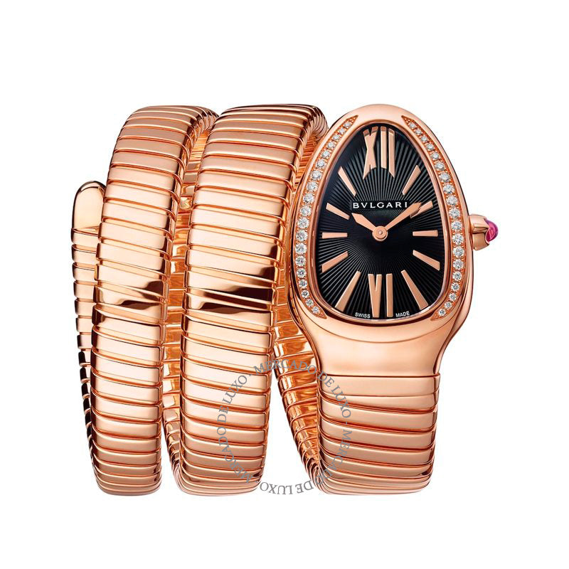 Relógio Serpenti Tubogas 35 mm em Ouro Rosé e Diamantes - Mercado de Luxo - O Maior E-Commerce de Bens, Produtos e Serviços de Luxo do Brasil.
