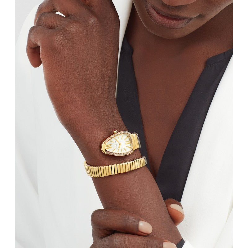 Relógio Serpenti Tubogas 35 mm em Ouro Amarelo e Diamantes - Mercado de Luxo - O Maior E-Commerce de Bens, Produtos e Serviços de Luxo do Brasil.