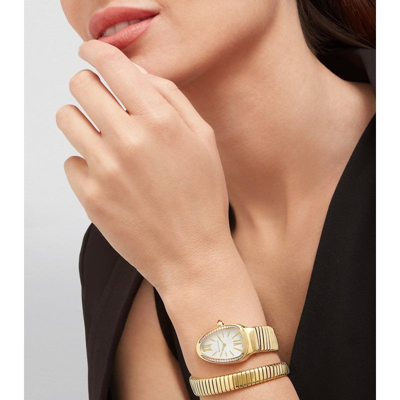 Relógio Serpenti Tubogas 35 mm em Ouro Amarelo e Diamantes - Mercado de Luxo - O Maior E-Commerce de Bens, Produtos e Serviços de Luxo do Brasil.
