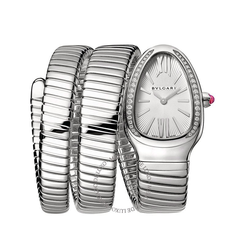 Relógio Serpenti Tubogas em Aço Inoxidável e Diamante 35 mm - Mercado de Luxo - O Maior E-Commerce de Bens, Produtos e Serviços de Luxo do Brasil.
