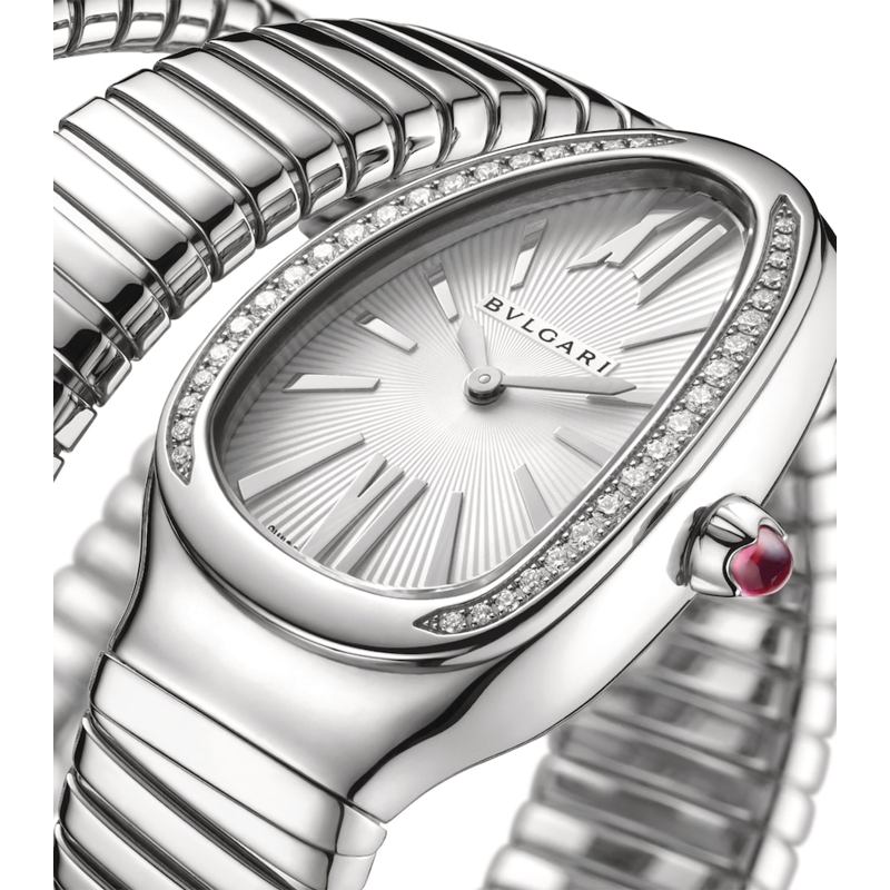 Relógio Serpenti Tubogas em Aço Inoxidável e Diamante 35 mm - Mercado de Luxo - O Maior E-Commerce de Bens, Produtos e Serviços de Luxo do Brasil.