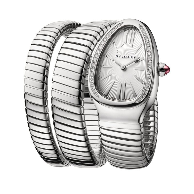 Relógio Serpenti Tubogas em Aço Inoxidável e Diamante 35 mm - Mercado de Luxo - O Maior E-Commerce de Bens, Produtos e Serviços de Luxo do Brasil.