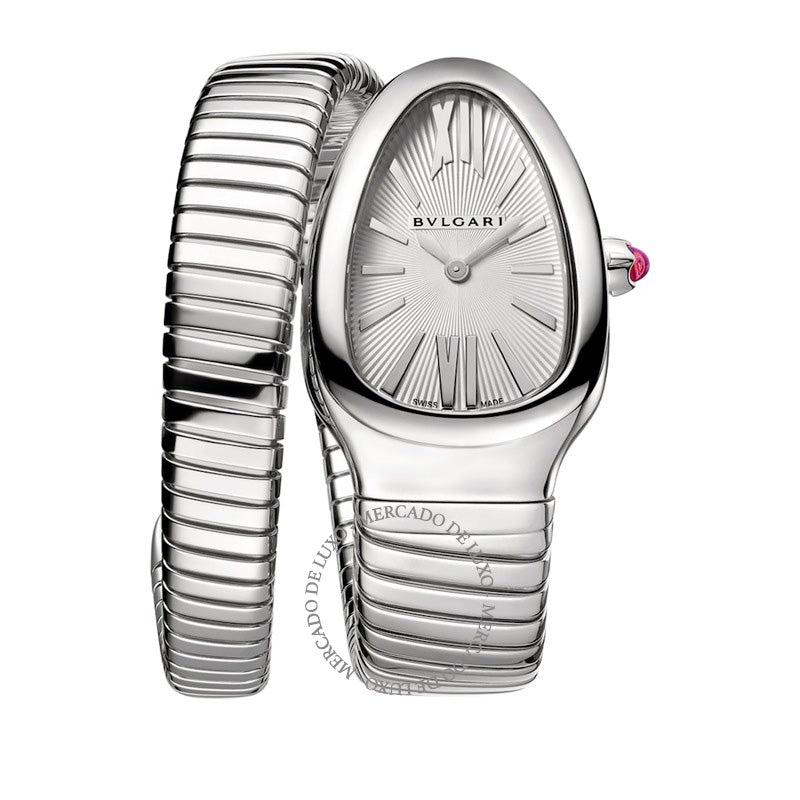 Relógio Serpenti Tubogas em Aço Inoxidável 35 mm - Mercado de Luxo - O Maior E-Commerce de Bens, Produtos e Serviços de Luxo do Brasil.