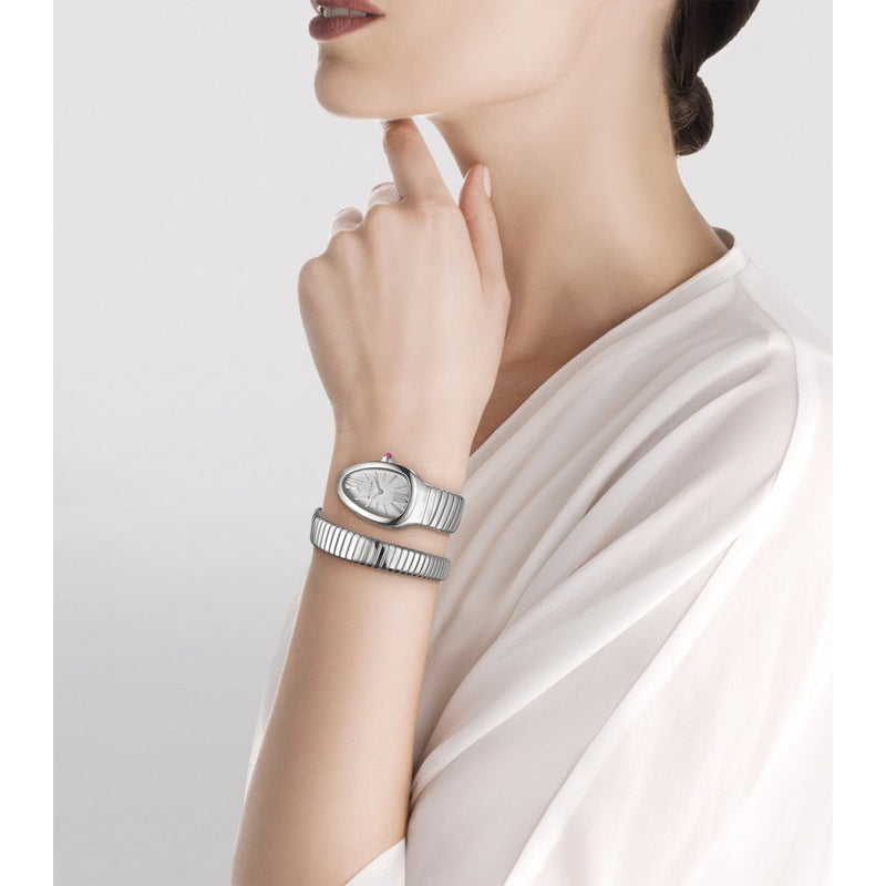 Relógio Serpenti Tubogas em Aço Inoxidável 35 mm - Mercado de Luxo - O Maior E-Commerce de Bens, Produtos e Serviços de Luxo do Brasil.