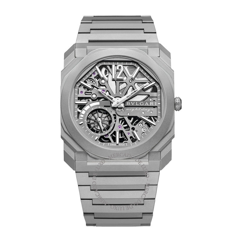Relógio Octo Finissimo Skeleton 8 Days em Titânio 40 mm - Mercado de Luxo - O Maior E-Commerce de Bens, Produtos e Serviços de Luxo do Brasil.