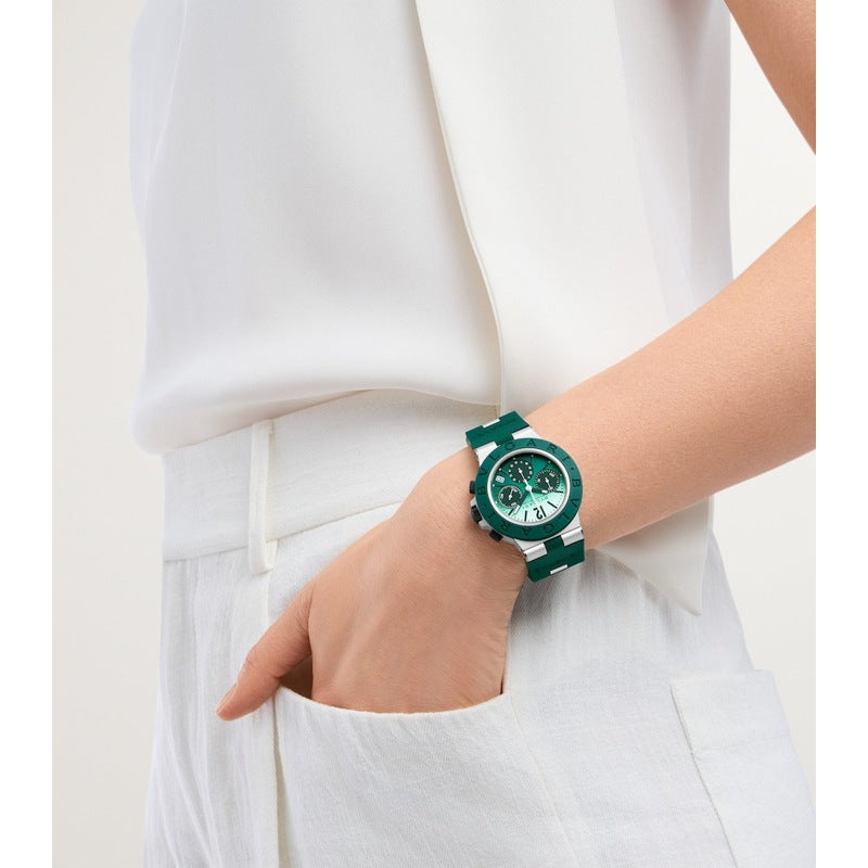 Relógio Smeraldo Chronograph em Alumínio 40 mm - Mercado de Luxo - O Maior E-Commerce de Bens, Produtos e Serviços de Luxo do Brasil.