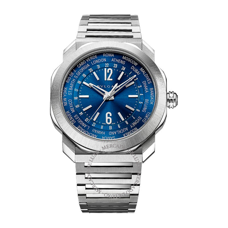 Relógio Octo Roma WorldTimer em Aço 41 mm - Mercado de Luxo - O Maior E-Commerce de Bens, Produtos e Serviços de Luxo do Brasil.