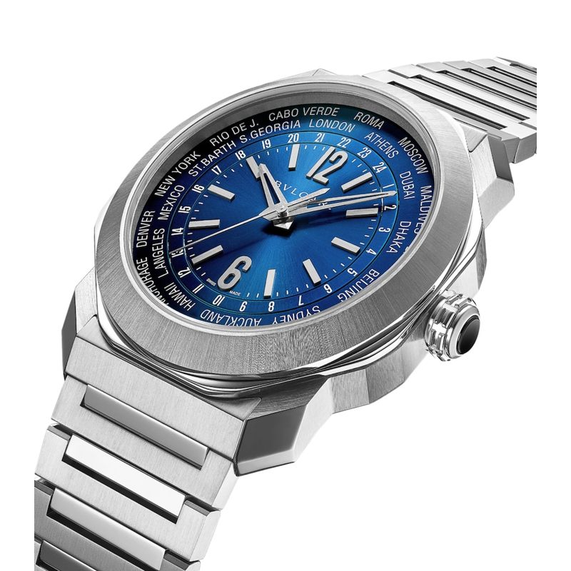 Relógio Octo Roma WorldTimer em Aço 41 mm - Mercado de Luxo - O Maior E-Commerce de Bens, Produtos e Serviços de Luxo do Brasil.