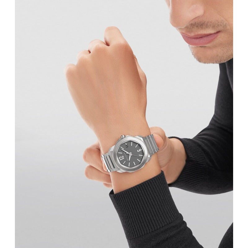 Relógio Octo Roma Automático em Aço Inoxidável 41 mm - Mercado de Luxo - O Maior E-Commerce de Bens, Produtos e Serviços de Luxo do Brasil.