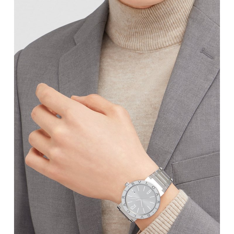 Relógio Bvlgari Bvlgari em Aço Inoxidável 41 mm - Mercado de Luxo - O Maior E-Commerce de Bens, Produtos e Serviços de Luxo do Brasil.