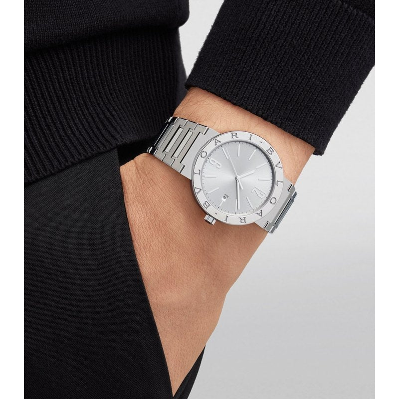 Relógio Bvlgari Bvlgari em Aço Inoxidável 41 mm - Mercado de Luxo - O Maior E-Commerce de Bens, Produtos e Serviços de Luxo do Brasil.