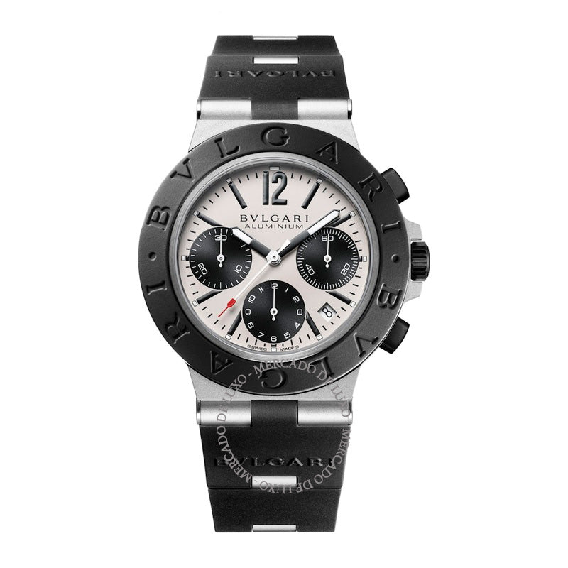 Relógio Bvlgari Bvlgari Cronógrafo em Alumínio e Titânio 41 mm - Mercado de Luxo - O Maior E-Commerce de Bens, Produtos e Serviços de Luxo do Brasil.