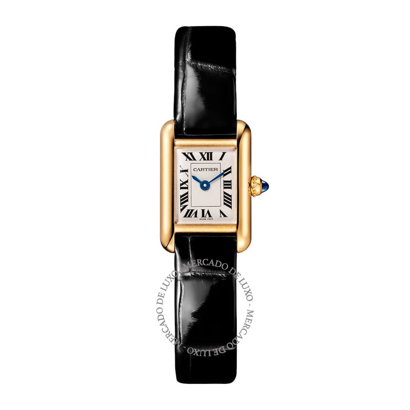 Relógio Tank Louis Cartier Mini em Ouro Amarelo 165 mm - Mercado de Luxo - O Maior E-Commerce de Bens, Produtos e Serviços de Luxo do Brasil.