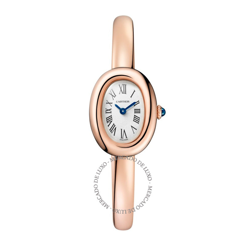 Relógio Baignoire Mini em Ouro Rosé 187 mm - Mercado de Luxo - O Maior E-Commerce de Bens, Produtos e Serviços de Luxo do Brasil.