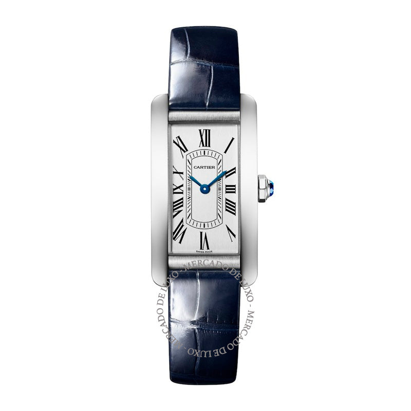 Relógio Tank Américaine Mini em Aço Inoxidável 194 mm - Mercado de Luxo - O Maior E-Commerce de Bens, Produtos e Serviços de Luxo do Brasil.