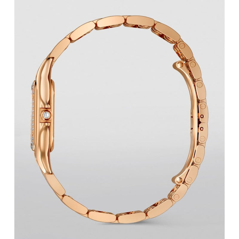 Relógio Panthère de Cartier Mini em Ouro Rosé e Diamante 22 mm - Mercado de Luxo - O Maior E-Commerce de Bens, Produtos e Serviços de Luxo do Brasil.