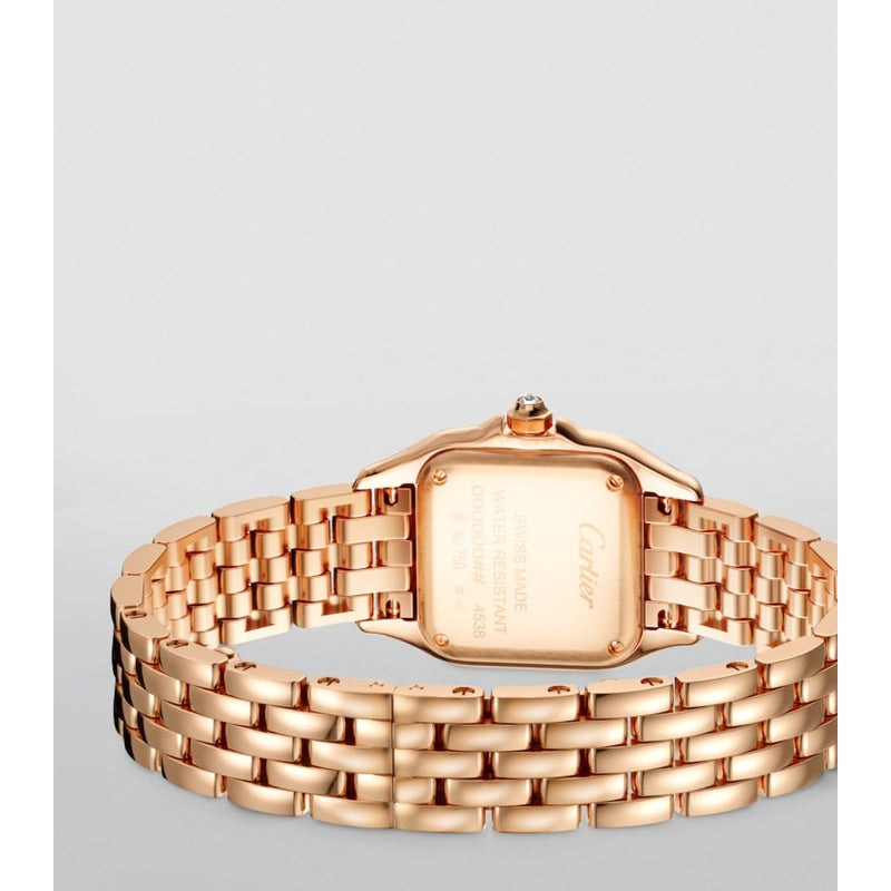 Relógio Panthère de Cartier Mini em Ouro Rosé e Diamante 22 mm - Mercado de Luxo - O Maior E-Commerce de Bens, Produtos e Serviços de Luxo do Brasil.