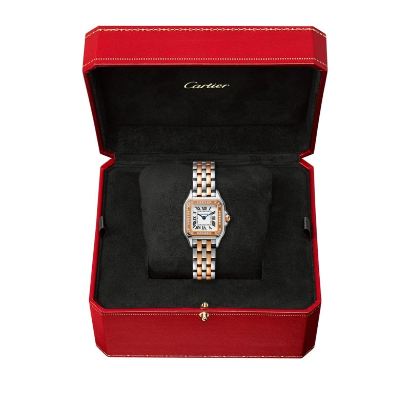 Relógio Panthère de Cartier em Ouro Rosé Aço Inoxidável e Diamantes 22 mm - Mercado de Luxo - O Maior E-Commerce de Bens, Produtos e Serviços de Luxo do Brasil.