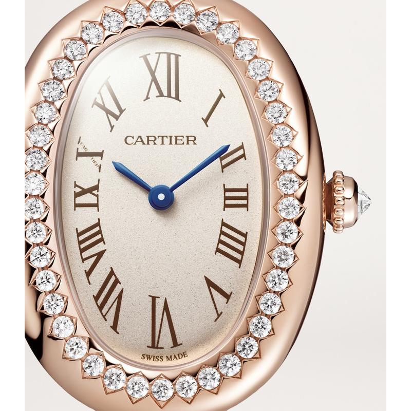 Relógio Baignoire de Cartier Mini em Ouro Rosé e Diamantes 231 mm - Mercado de Luxo - O Maior E-Commerce de Bens, Produtos e Serviços de Luxo do Brasil.