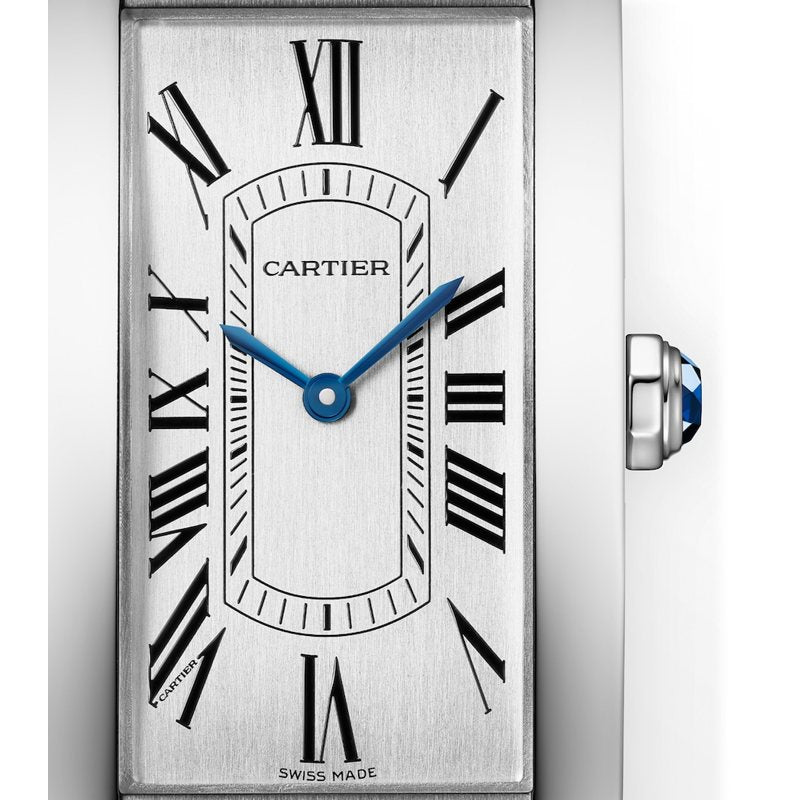 Relógio Tank Américaine Grande em Aço Inoxidável 244 mm - Mercado de Luxo - O Maior E-Commerce de Bens, Produtos e Serviços de Luxo do Brasil.