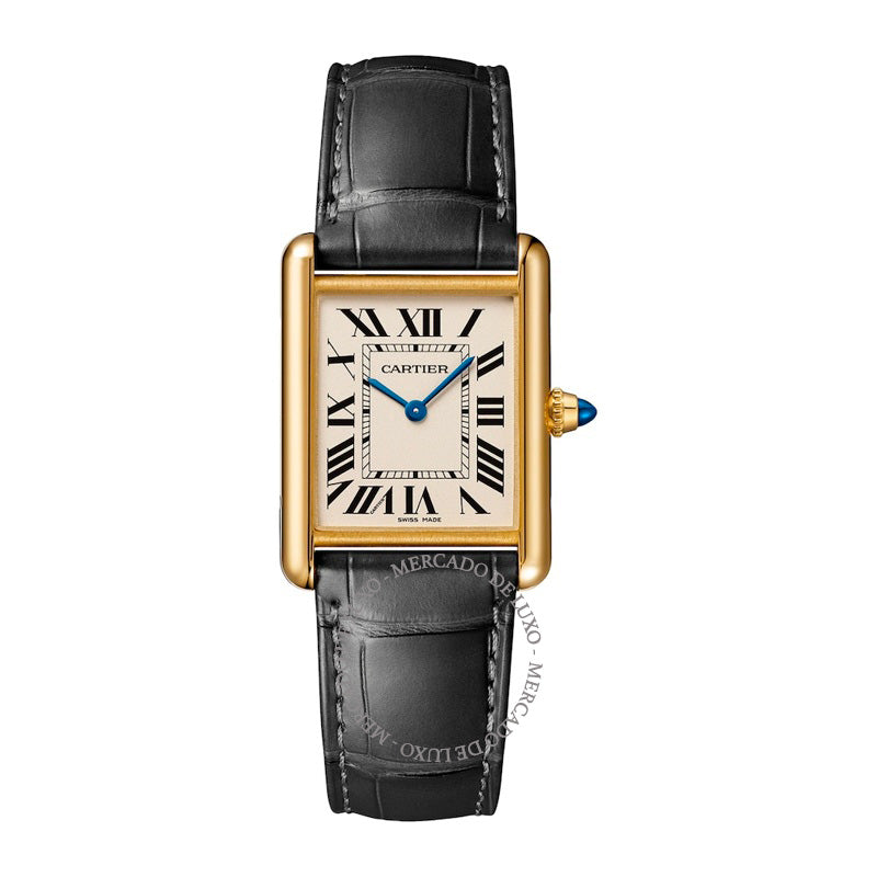 Relógio Tank Louis Cartier Grande em Ouro Amarelo 255 mm - Mercado de Luxo - O Maior E-Commerce de Bens, Produtos e Serviços de Luxo do Brasil.