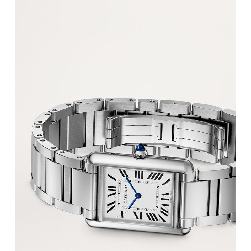 Relógio Tank Must Grande em Aço 255 mm - Mercado de Luxo - O Maior E-Commerce de Bens, Produtos e Serviços de Luxo do Brasil.