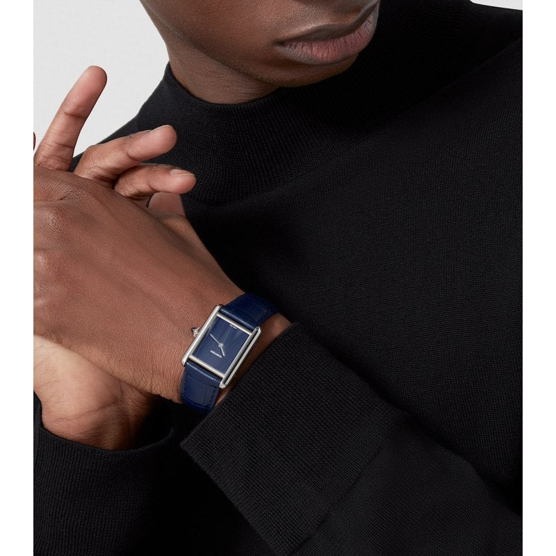 Relógio Tank Must Grande em Aço 255 mm - Mercado de Luxo - O Maior E-Commerce de Bens, Produtos e Serviços de Luxo do Brasil.