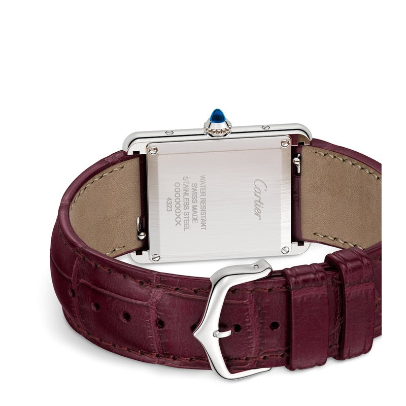 Relógio Tank Must Grande em Aço255 mm - Mercado de Luxo - O Maior E-Commerce de Bens, Produtos e Serviços de Luxo do Brasil.