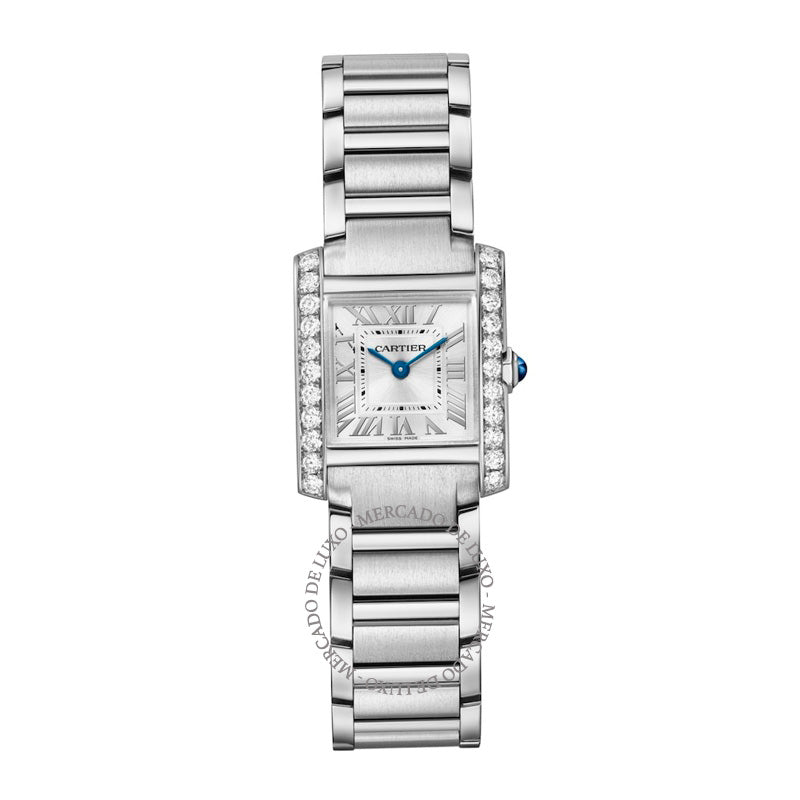 Relógio Tank Française Mini em Aço Inoxidável 257 mm - Mercado de Luxo - O Maior E-Commerce de Bens, Produtos e Serviços de Luxo do Brasil.