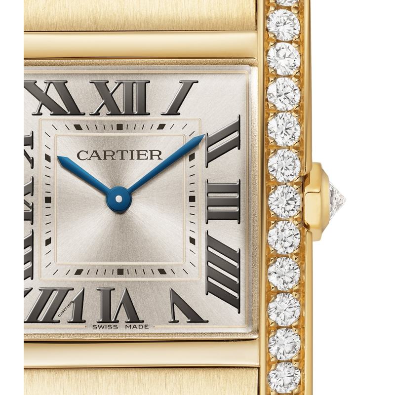 Relógio Tank Française Médio em Ouro Amarelo e Diamantes 27 mm - Mercado de Luxo - O Maior E-Commerce de Bens, Produtos e Serviços de Luxo do Brasil.