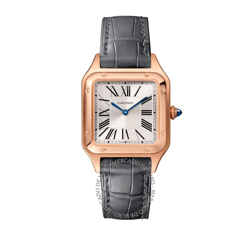 Relógio Santos-Dumont em Ouro Rosé 275 mm - Mercado de Luxo - O Maior E-Commerce de Bens, Produtos e Serviços de Luxo do Brasil.