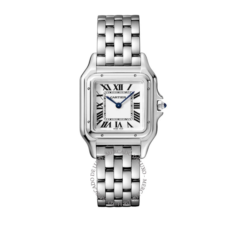 Relógio Panthère de Cartier Médio em Aço Inoxidável 27 mm - Mercado de Luxo - O Maior E-Commerce de Bens, Produtos e Serviços de Luxo do Brasil.