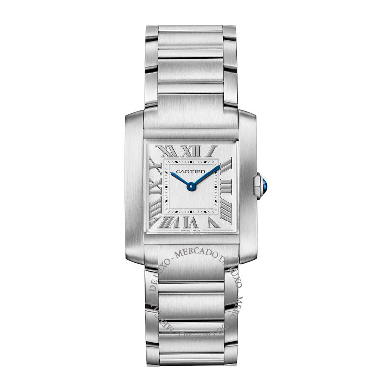 Relógio Tank Française Médio em Aço 27 mm - Mercado de Luxo - O Maior E-Commerce de Bens, Produtos e Serviços de Luxo do Brasil.