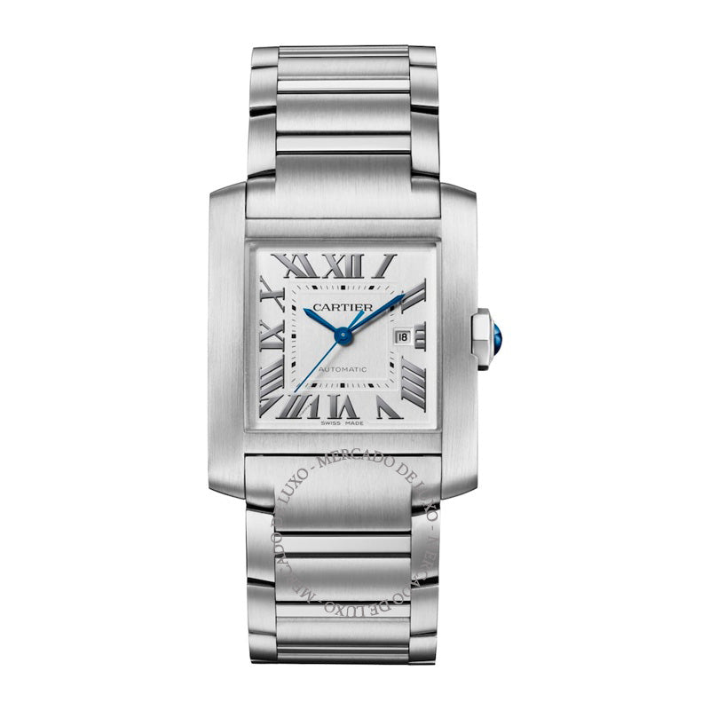 Relógio Tank Française Grande em Aço 305 mm - Mercado de Luxo - O Maior E-Commerce de Bens, Produtos e Serviços de Luxo do Brasil.