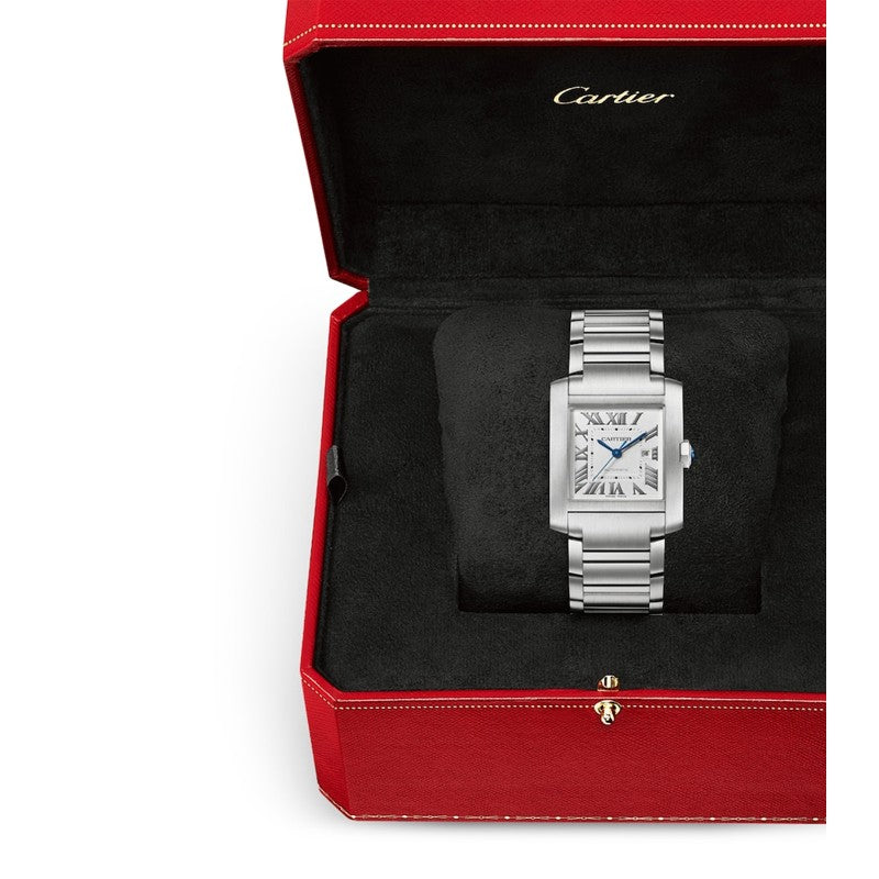 Relógio Tank Française Grande em Aço 305 mm - Mercado de Luxo - O Maior E-Commerce de Bens, Produtos e Serviços de Luxo do Brasil.