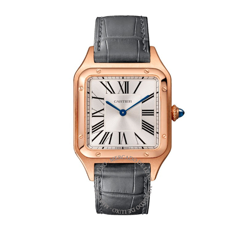 Relógio Santos-Dumont em Ouro Rosé 314 mm - Mercado de Luxo - O Maior E-Commerce de Bens, Produtos e Serviços de Luxo do Brasil.