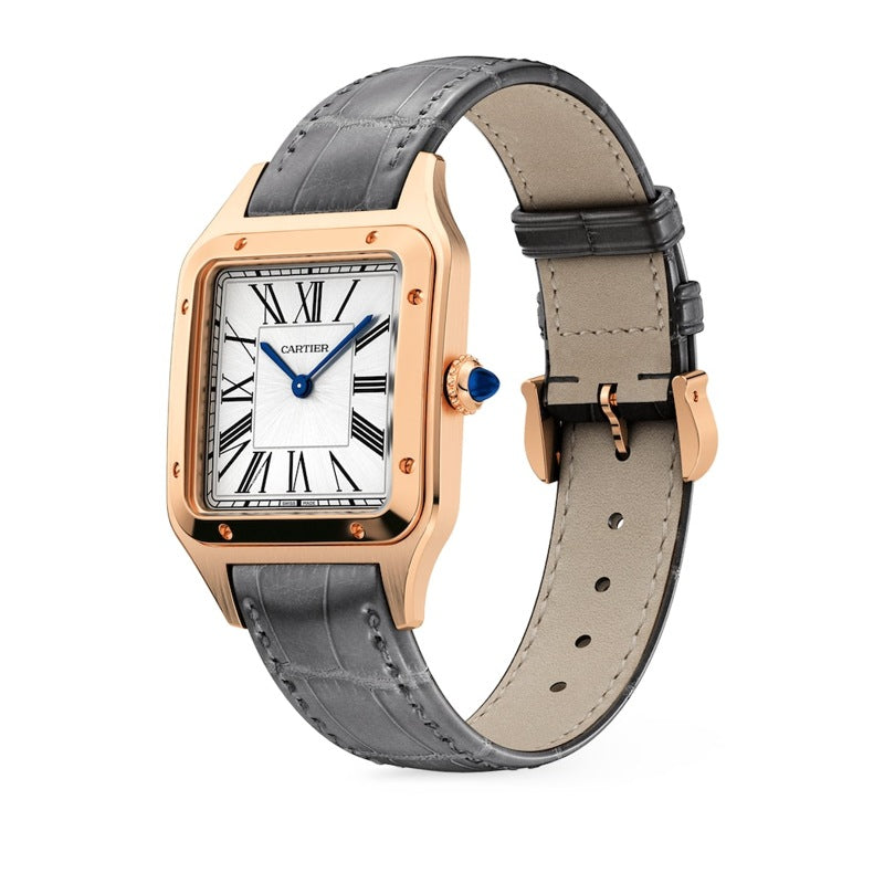 Relógio Santos-Dumont em Ouro Rosé 314 mm - Mercado de Luxo - O Maior E-Commerce de Bens, Produtos e Serviços de Luxo do Brasil.